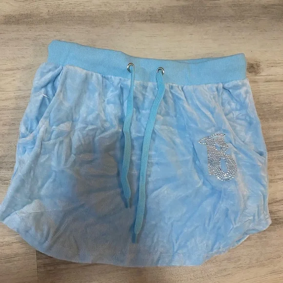 Dolls Kill x Bratz limited edition embellished Bratz blue velour skirt- NWT - Picture 15 of 15